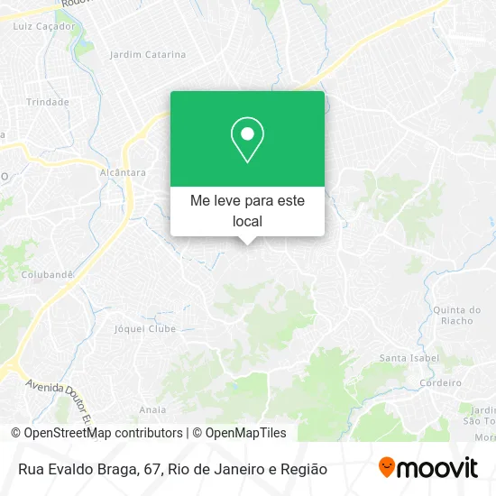 Rua Evaldo Braga, 67 mapa