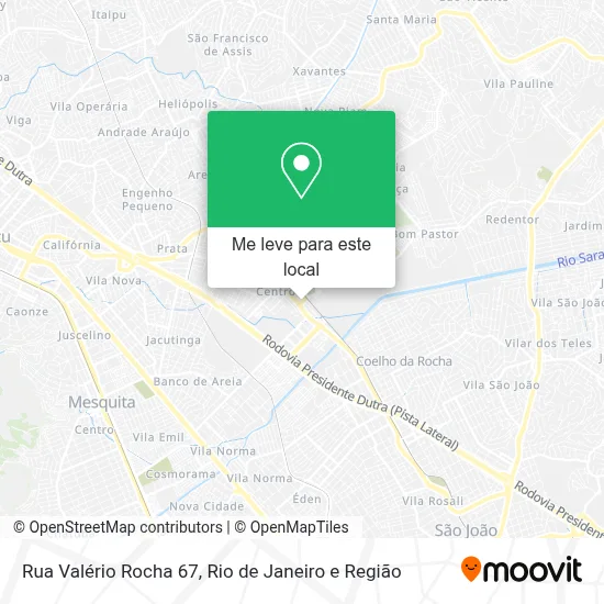Rua Valério Rocha 67 mapa