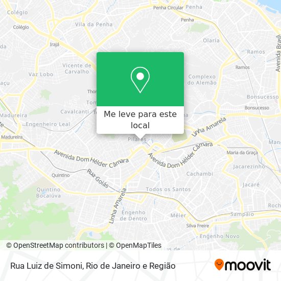 Rua Luiz de Simoni mapa