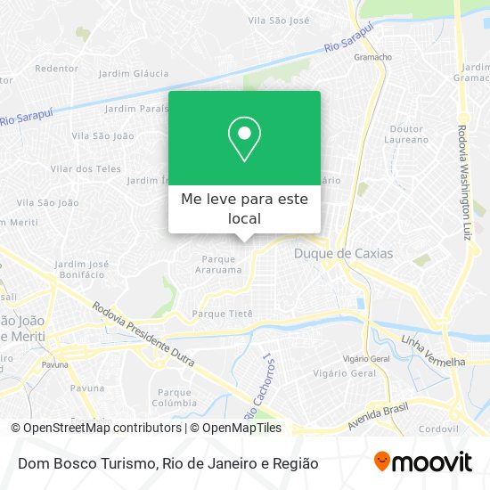 Dom Bosco Turismo mapa
