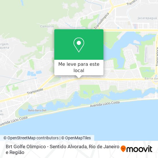Brt Golfe Olímpico - Sentido Alvorada mapa