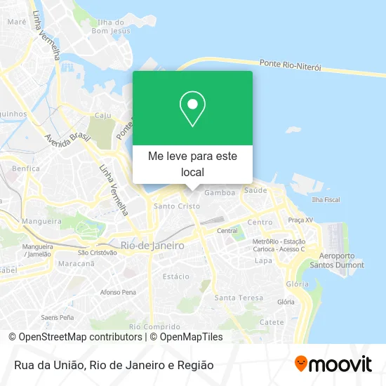 Rua da União mapa