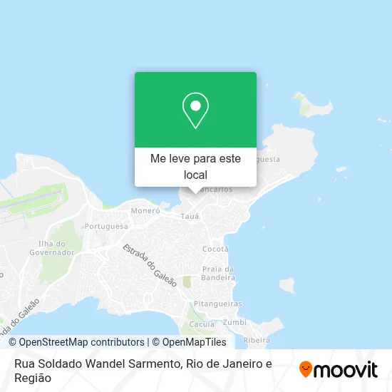 Rua Soldado Wandel Sarmento mapa