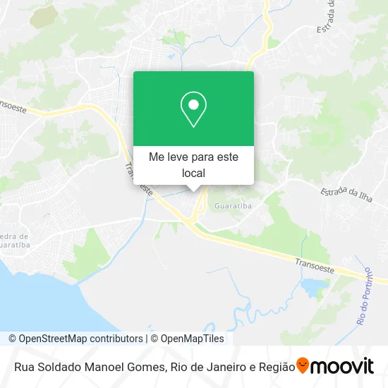 Rua Soldado Manoel Gomes mapa