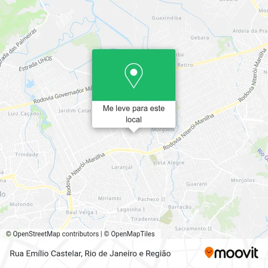 Rua Emílio Castelar mapa