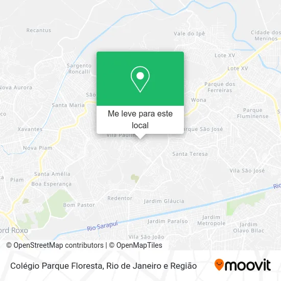 Colégio Parque Floresta mapa