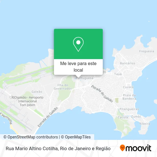 Rua Mario Altíno Cotilha mapa