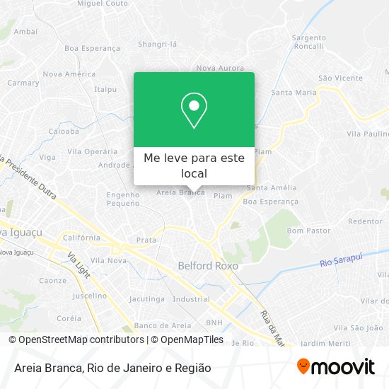 Areia Branca mapa