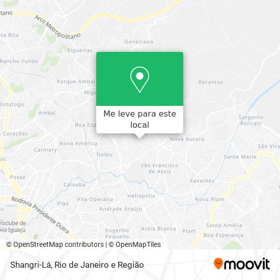 Shangri-Lá mapa
