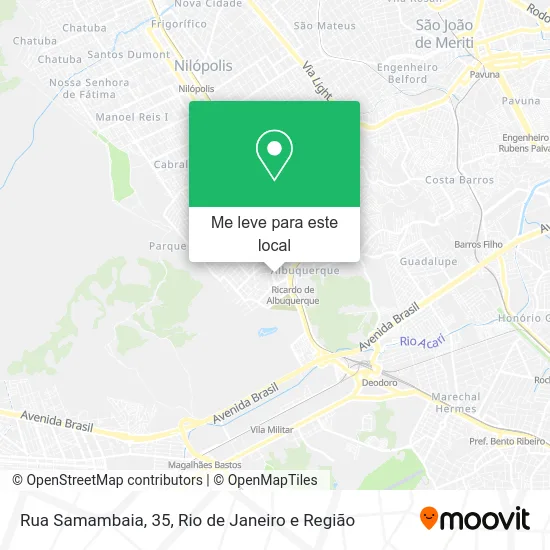 Rua Samambaia, 35 mapa