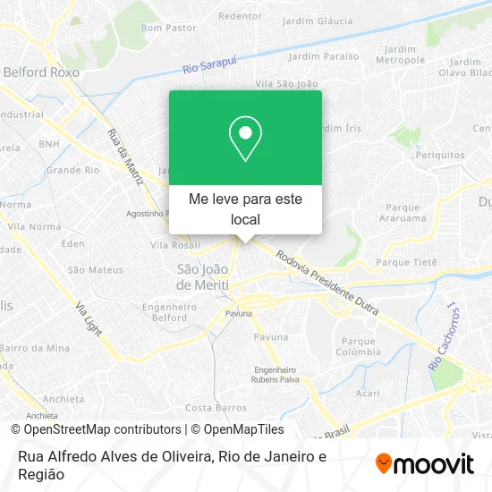Rua Alfredo Alves de Oliveira mapa