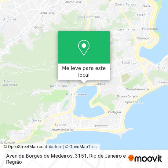 Avenida Borges de Medeiros, 3151 mapa