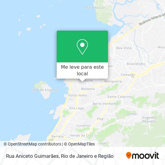 Rua Aniceto Guimarães mapa