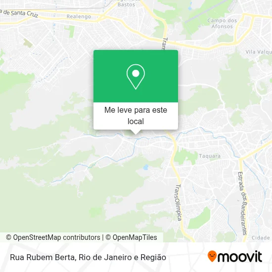 Rua Rubem Berta mapa