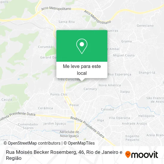 Rua Moisés Becker Rosemberg, 46 mapa