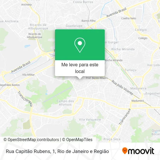 Rua Capitão Rubens, 1 mapa