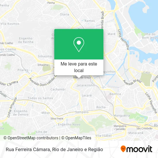 Rua Ferreira Câmara mapa