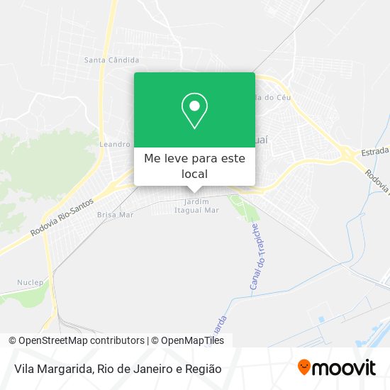 Vila Margarida mapa