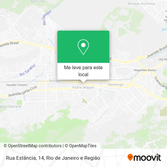 Rua Estância, 14 mapa