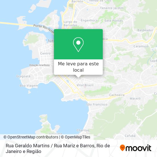 Rua Geraldo Martins / Rua Mariz e Barros mapa