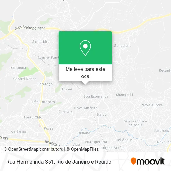 Rua Hermelinda 351 mapa