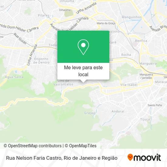 Rua Nelson Faria Castro mapa