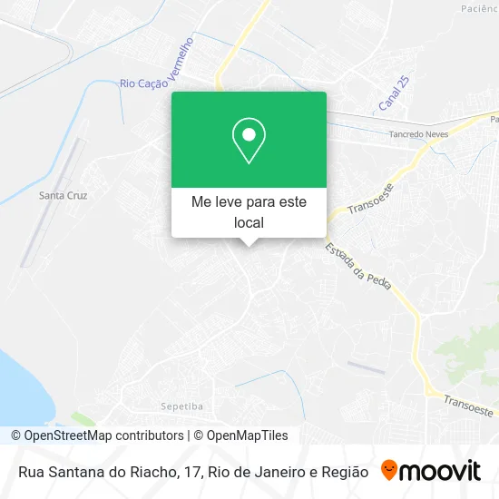 Rua Santana do Riacho, 17 mapa