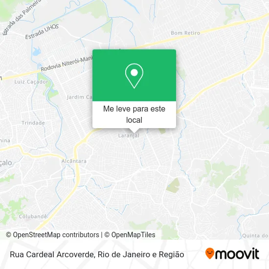 Rua Cardeal Arcoverde mapa