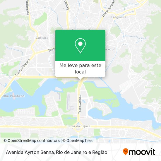 Avenida Ayrton Senna mapa