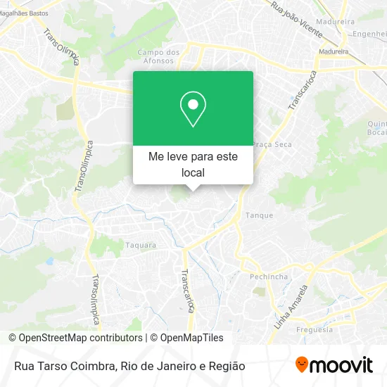 Rua Tarso Coimbra mapa