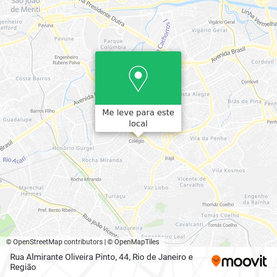 Rua Almirante Oliveira Pinto, 44 mapa