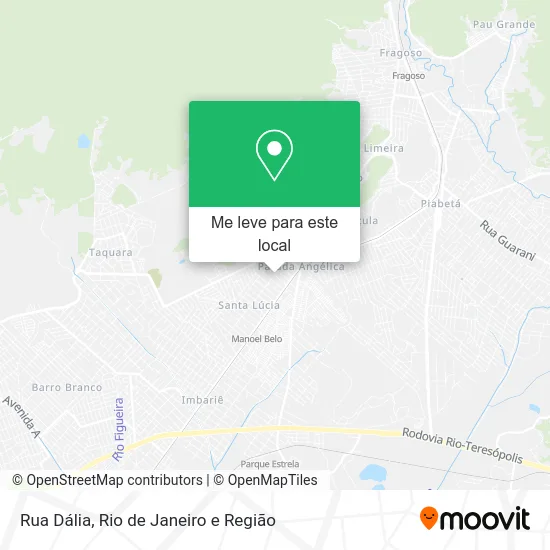 Rua Dália mapa