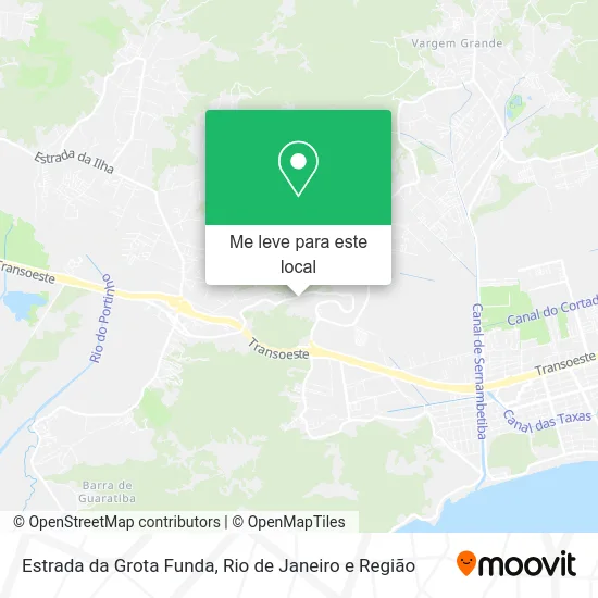 Estrada da Grota Funda mapa