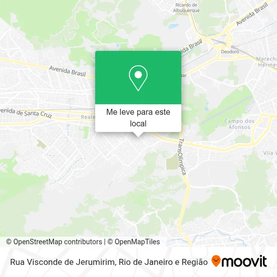 Rua Visconde de Jerumirim mapa