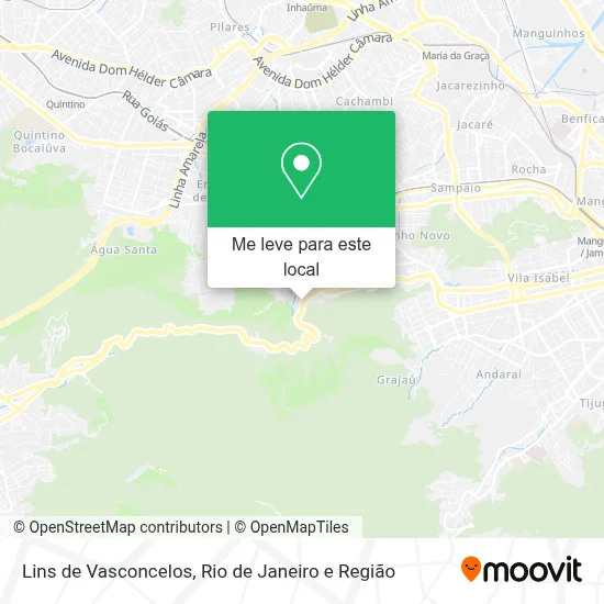 Lins de Vasconcelos mapa