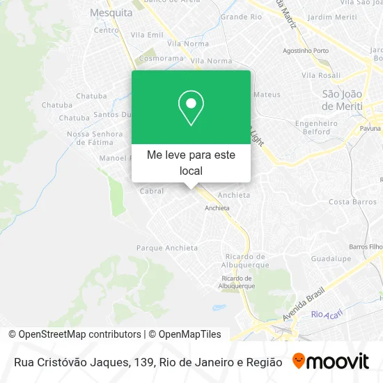 Rua Cristóvão Jaques, 139 mapa