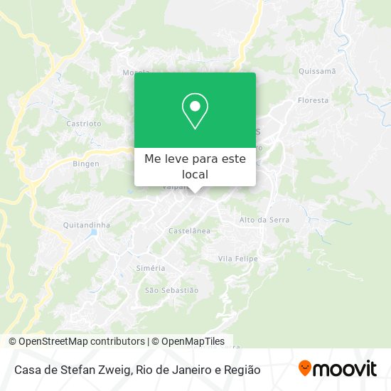 Casa de Stefan Zweig mapa