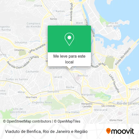 Viaduto de Benfica mapa