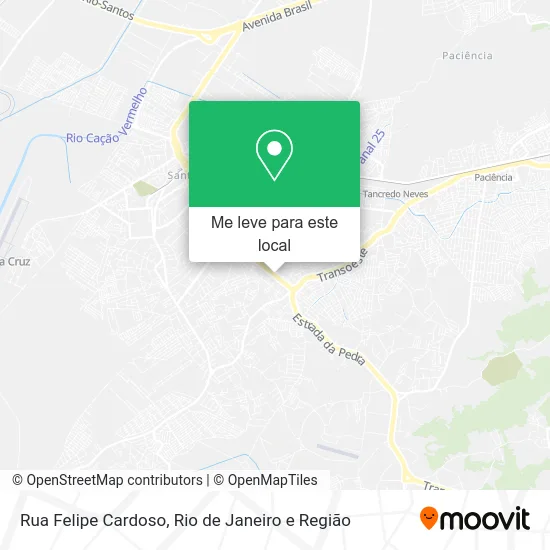 Rua Felipe Cardoso mapa