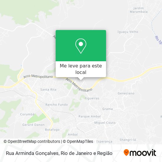 Rua Arminda Gonçalves mapa