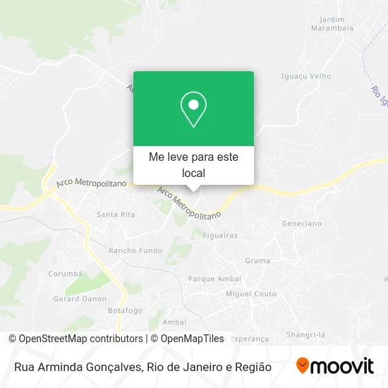 Rua Arminda Gonçalves mapa