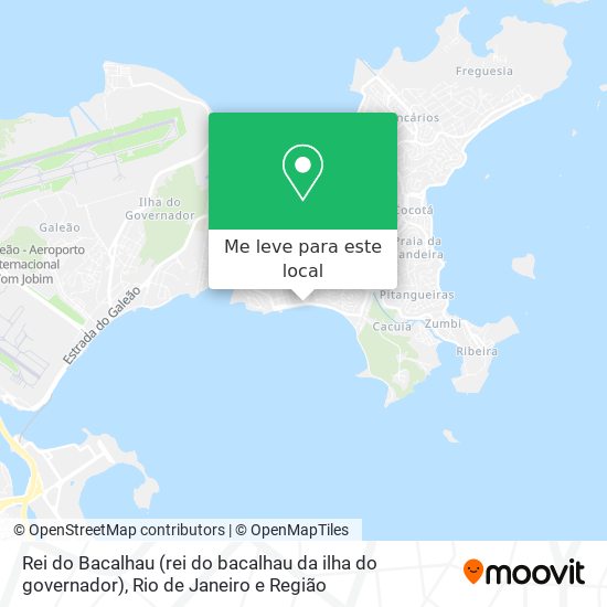 Rei do Bacalhau (rei do bacalhau da ilha do governador) mapa