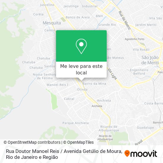 Rua Doutor Manoel Reis / Avenida Getúlio de Moura mapa