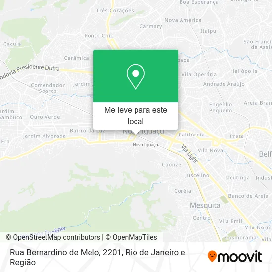 Rua Bernardino de Melo, 2201 mapa