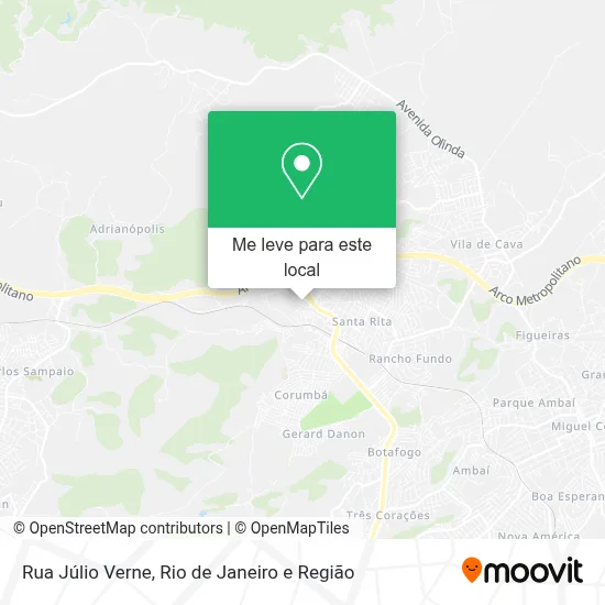 Rua Júlio Verne mapa