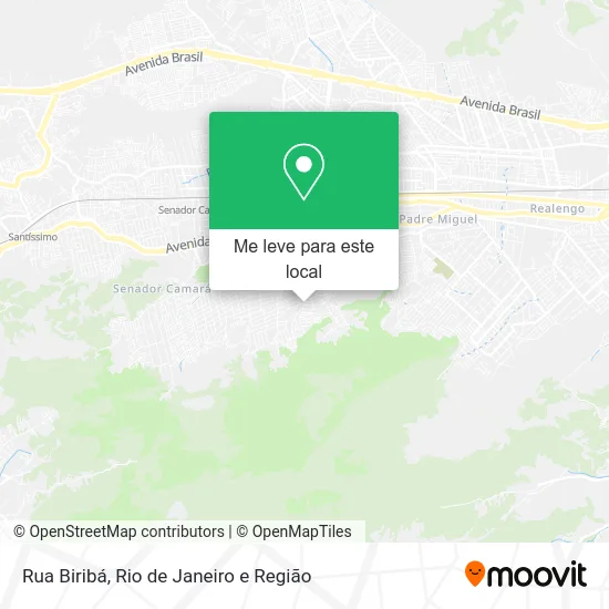 Rua Biribá mapa