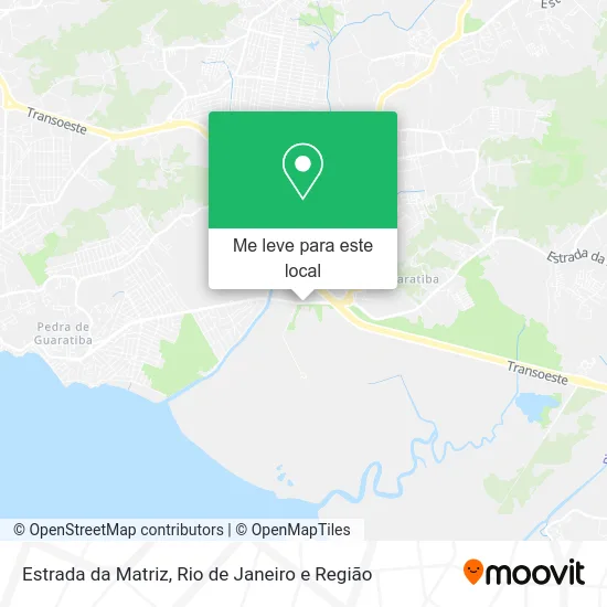 Estrada da Matriz mapa