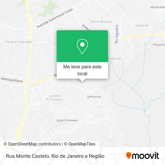 Rua Monte Castelo mapa