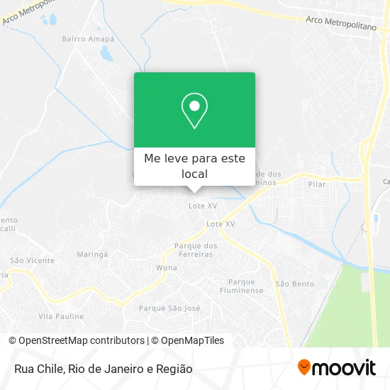 Rua Chile mapa