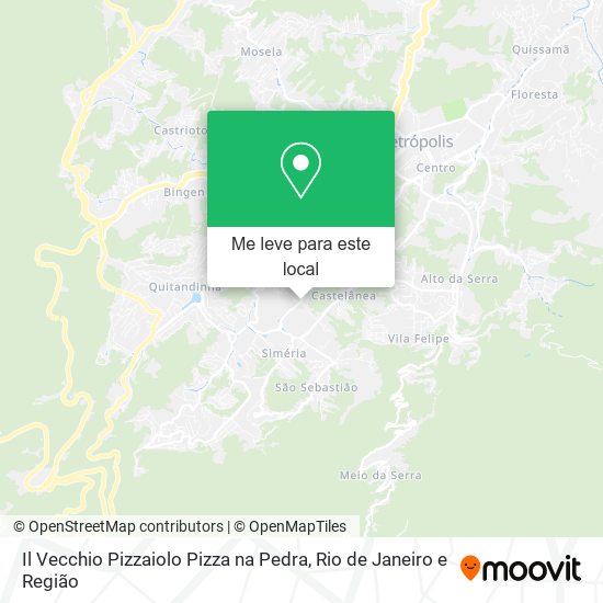 Il Vecchio Pizzaiolo Pizza na Pedra mapa